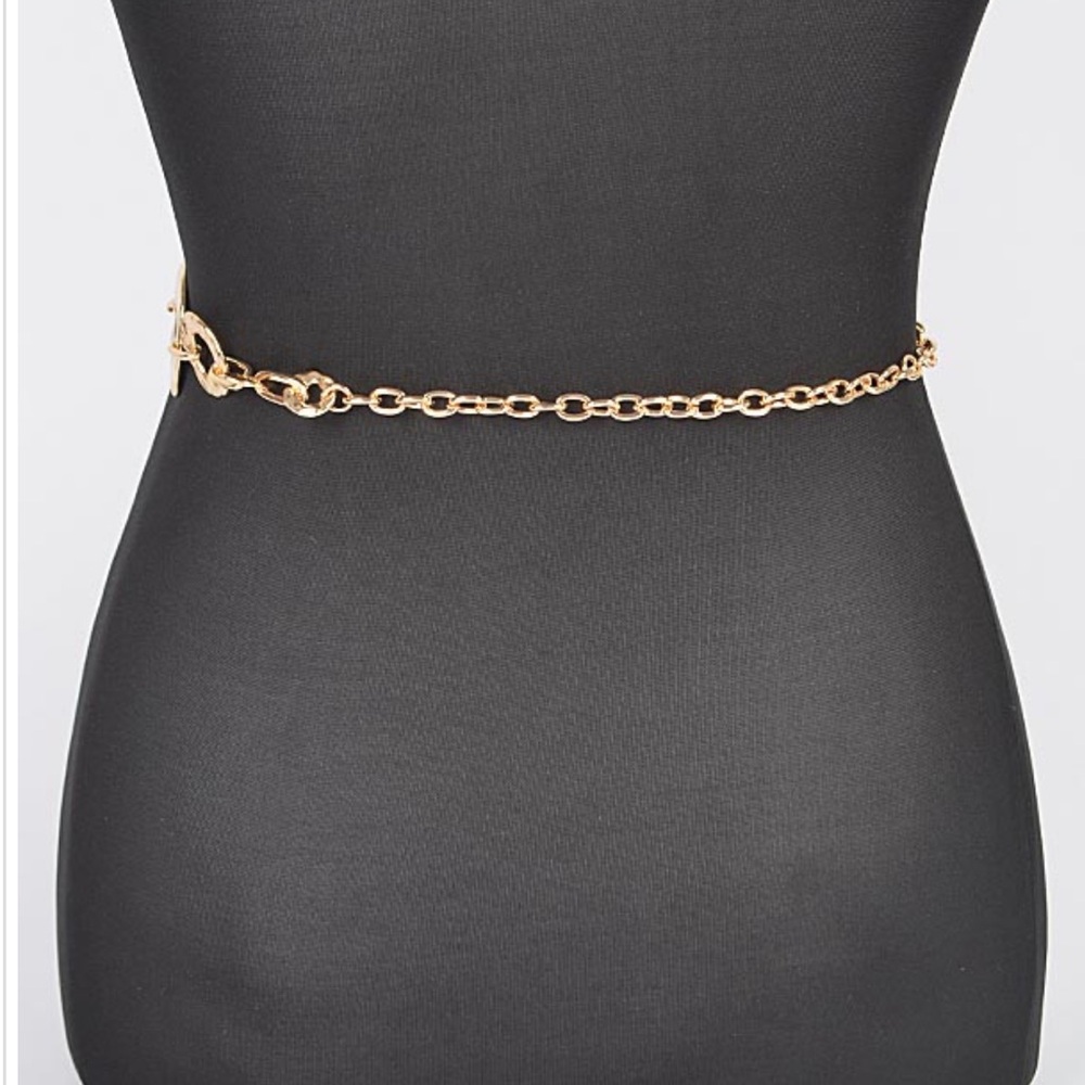 ILLUMA Hammered Metal Chain Belt - Picture 4 of 7